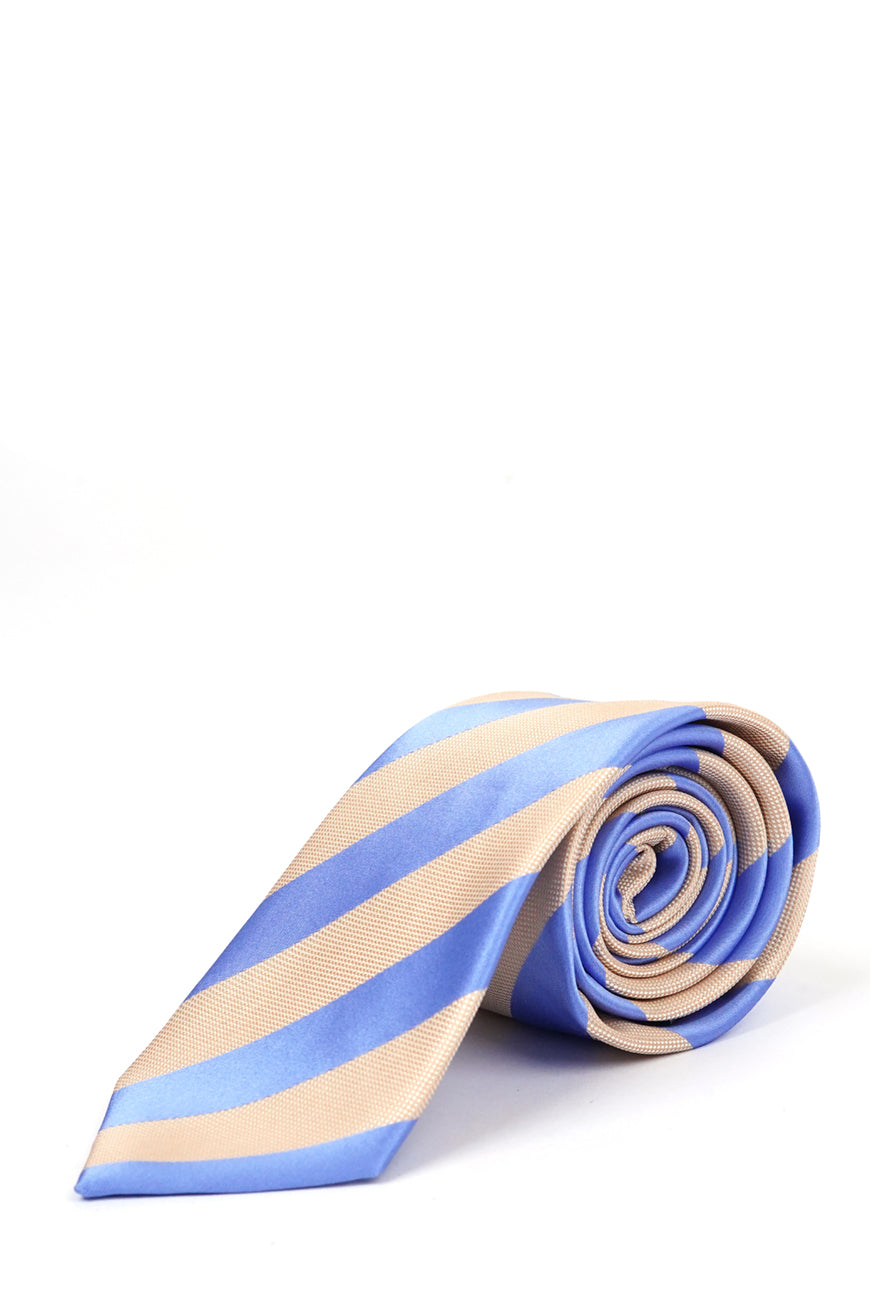 Ties - Silk Rich Light Blue Design