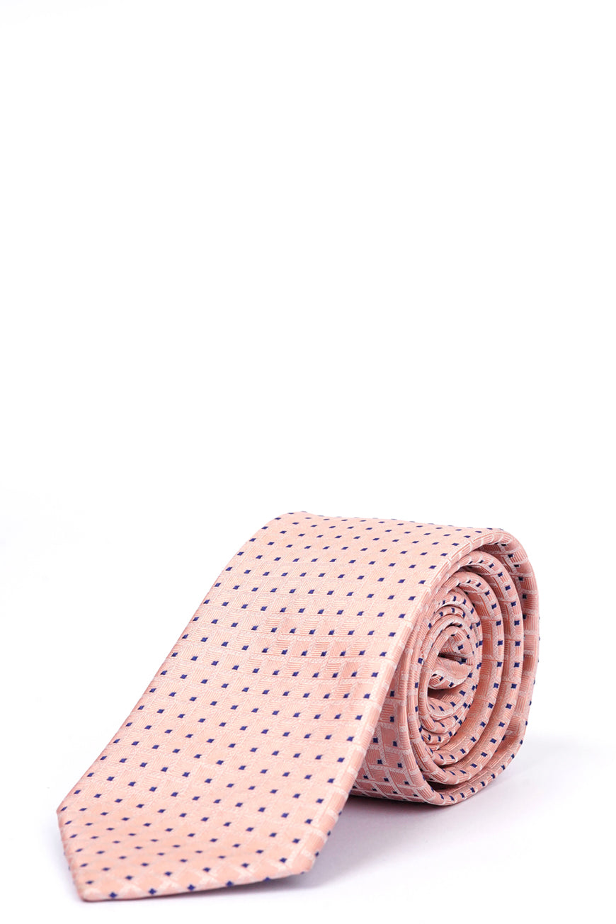 Ties - Silk Rich T-Pink Glen Plaid Checks
