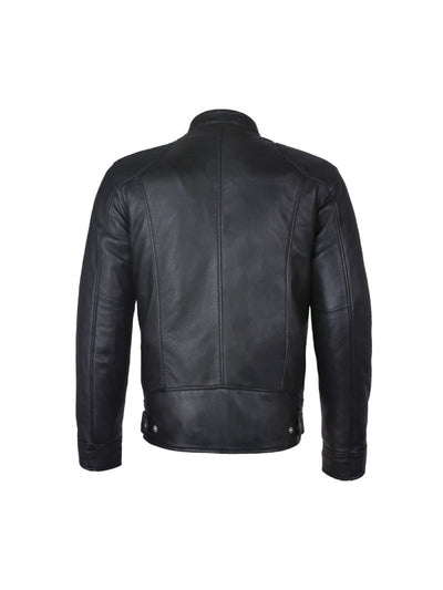 Men’s Classic Black Retro Biker Leather Jacket