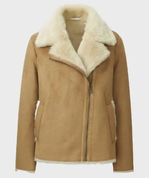 Women’s Brown Faux Shearling Jacket
