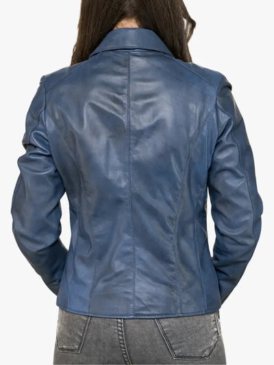 Women’s Eva Classic Genuine Leather Fashion Jacket
